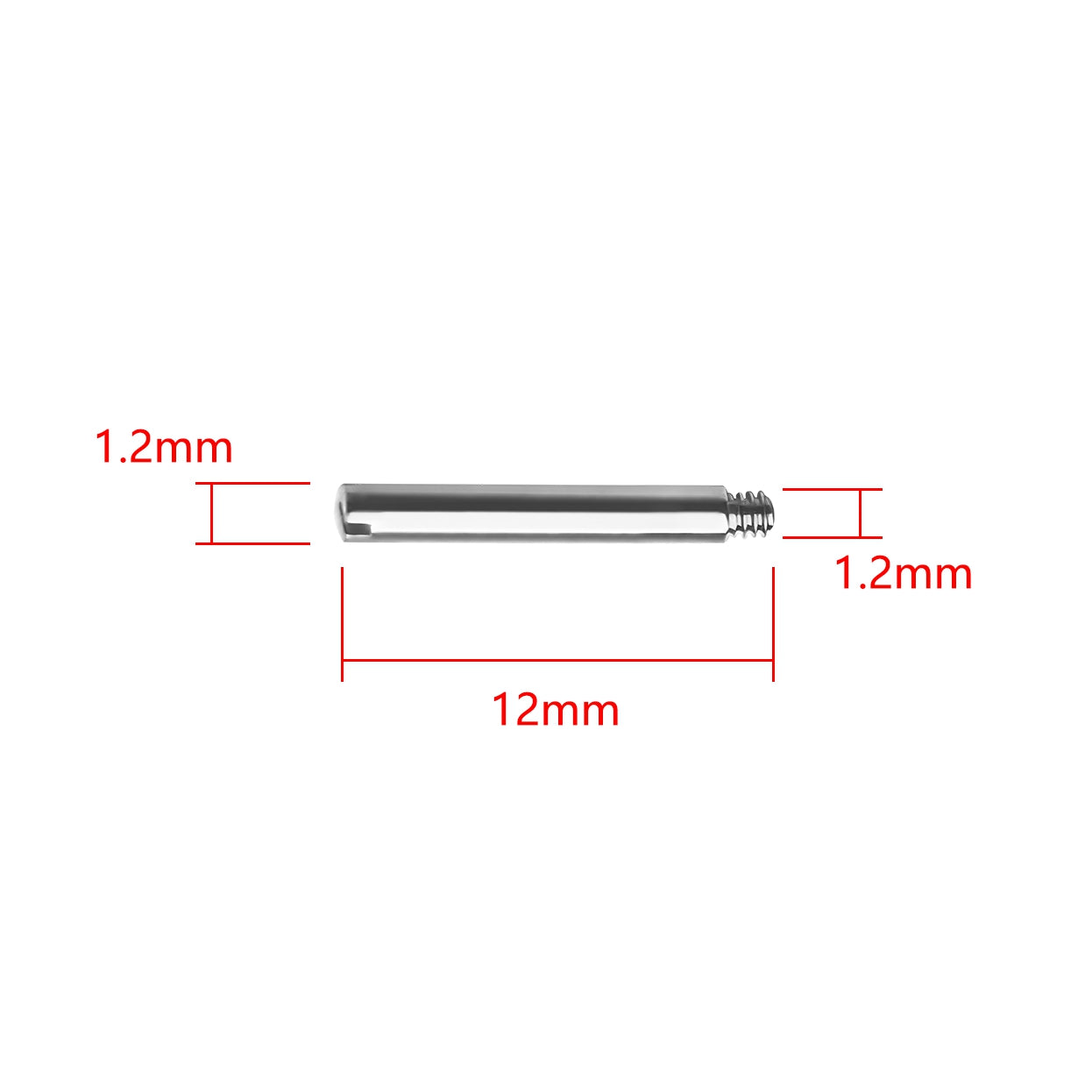 12PCS Screw in link pins for Rolex straps bands bracelets links adjust remove repair -Choose Size