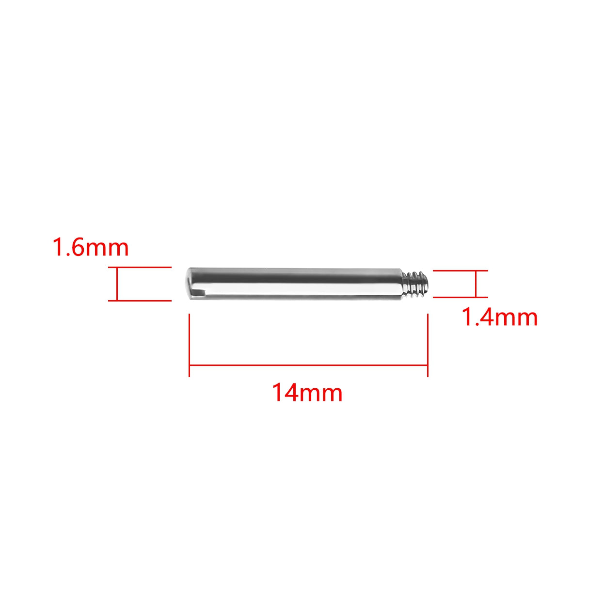 4PCS Screw in link pins for Rolex straps bands bracelets links adjust remove repair -Choose Size