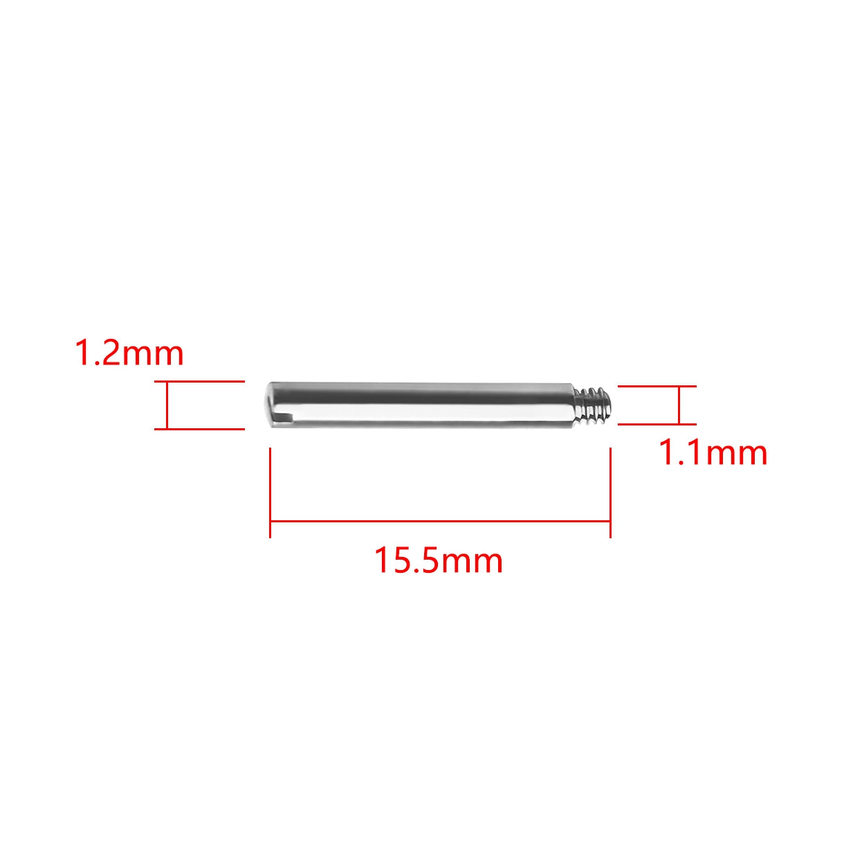 4PCS Screw in link pins for Rolex straps bands bracelets links adjust remove repair -Choose Size