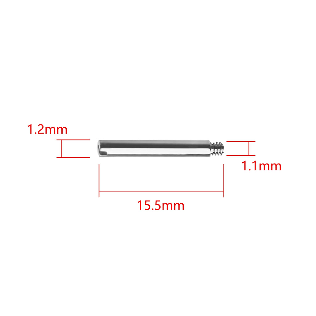 12PCS Screw in link pins for Rolex straps bands bracelets links adjust remove repair -Choose Size