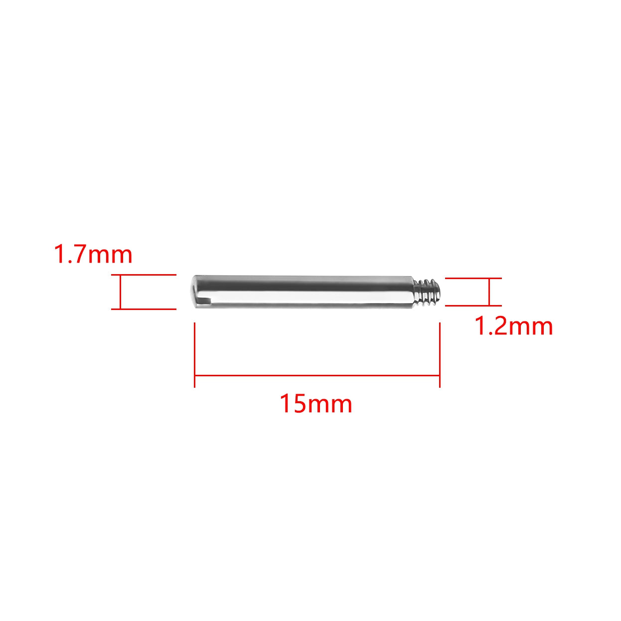 12PCS Screw in link pins for Rolex straps bands bracelets links adjust remove repair -Choose Size