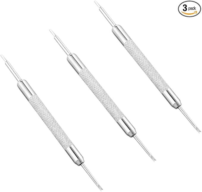 3-Pack Wrist Watch Band Pin Spring Bar Link Remover Repair Pry Tool Kit Steel Small Opening Lug Area Tool