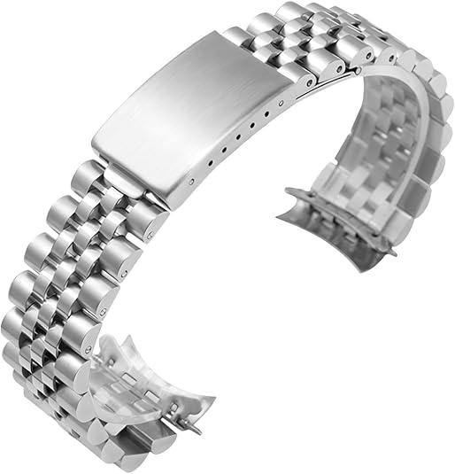 Jubilee Watch Band Replacement For Rolex Datejust 1601 1603 16030 16610 Fat Spring Bar Stainless Steel