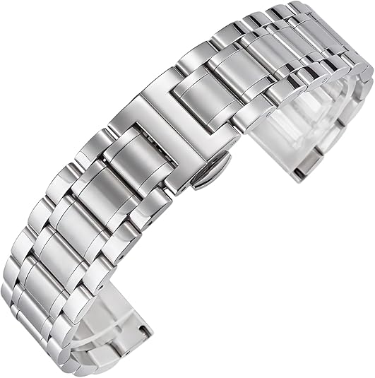 Watch Band Solid Link Bracelet Replacement For Omega Speedmaster Watch Band Stainless Steel
