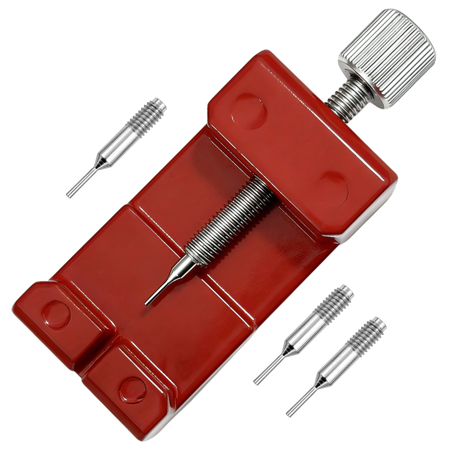 Watch Band Link Pin Remover Watch Repair Tool Kit Red Metal