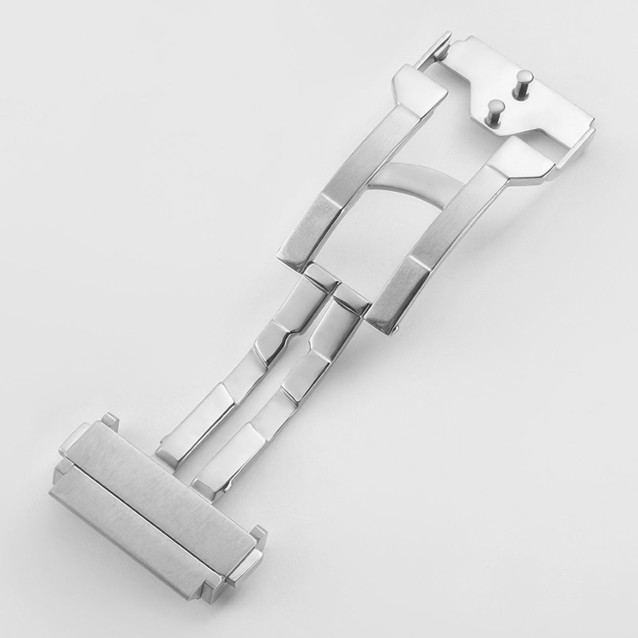 Clasp Buckle Band Replacement For Big Bang Watch Deployment Strap Silver Stainless Steel 18-24mm