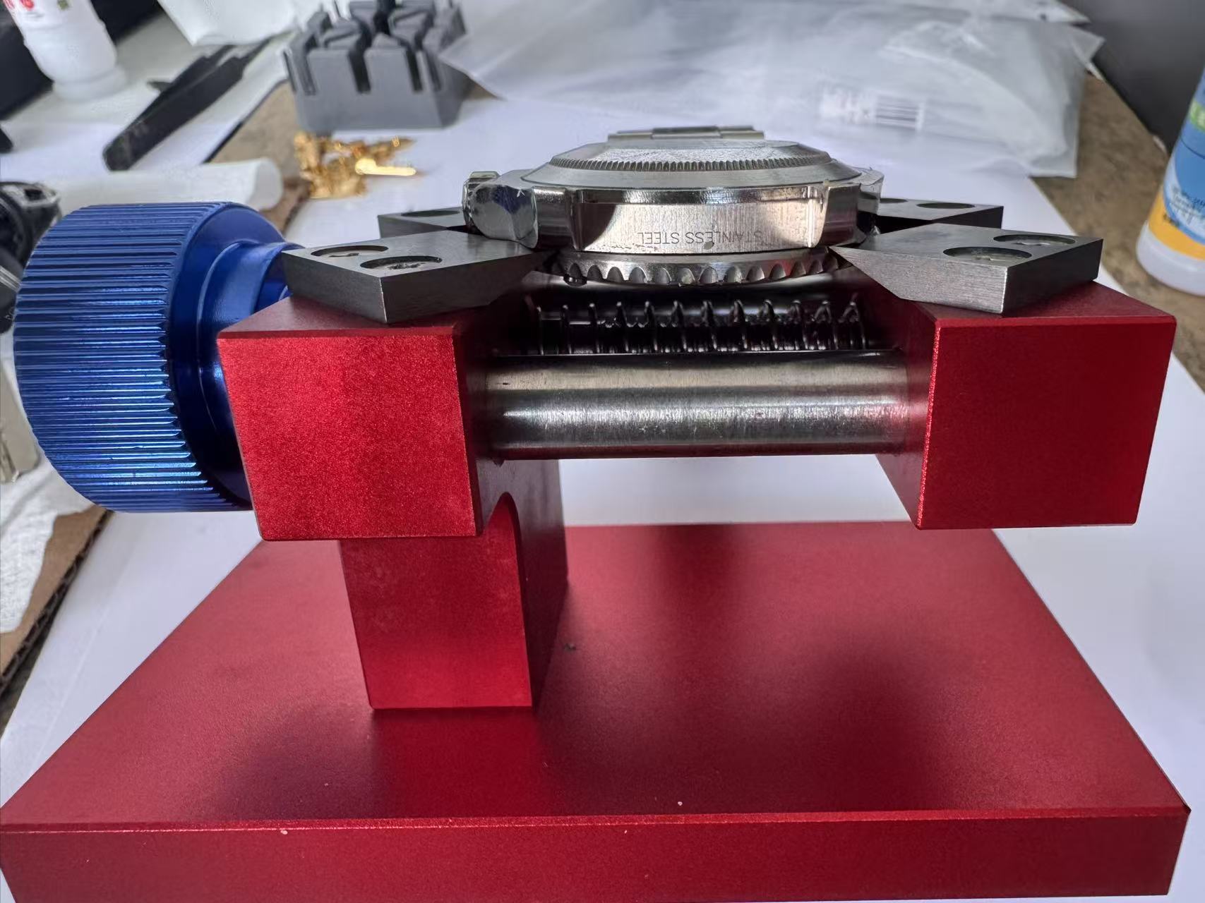 Professional Watch Bezel Opener Removal Tool Watchmaker Workbench Back Case