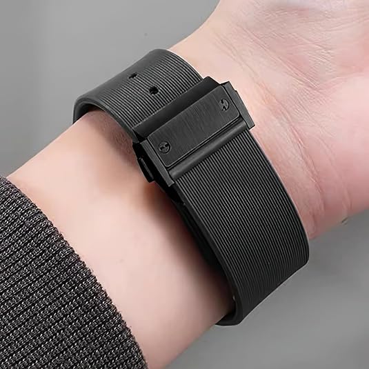 Rubber Watch Band Strap Replacement For Hublot Fusion Watch 19 * 13 * 18mm