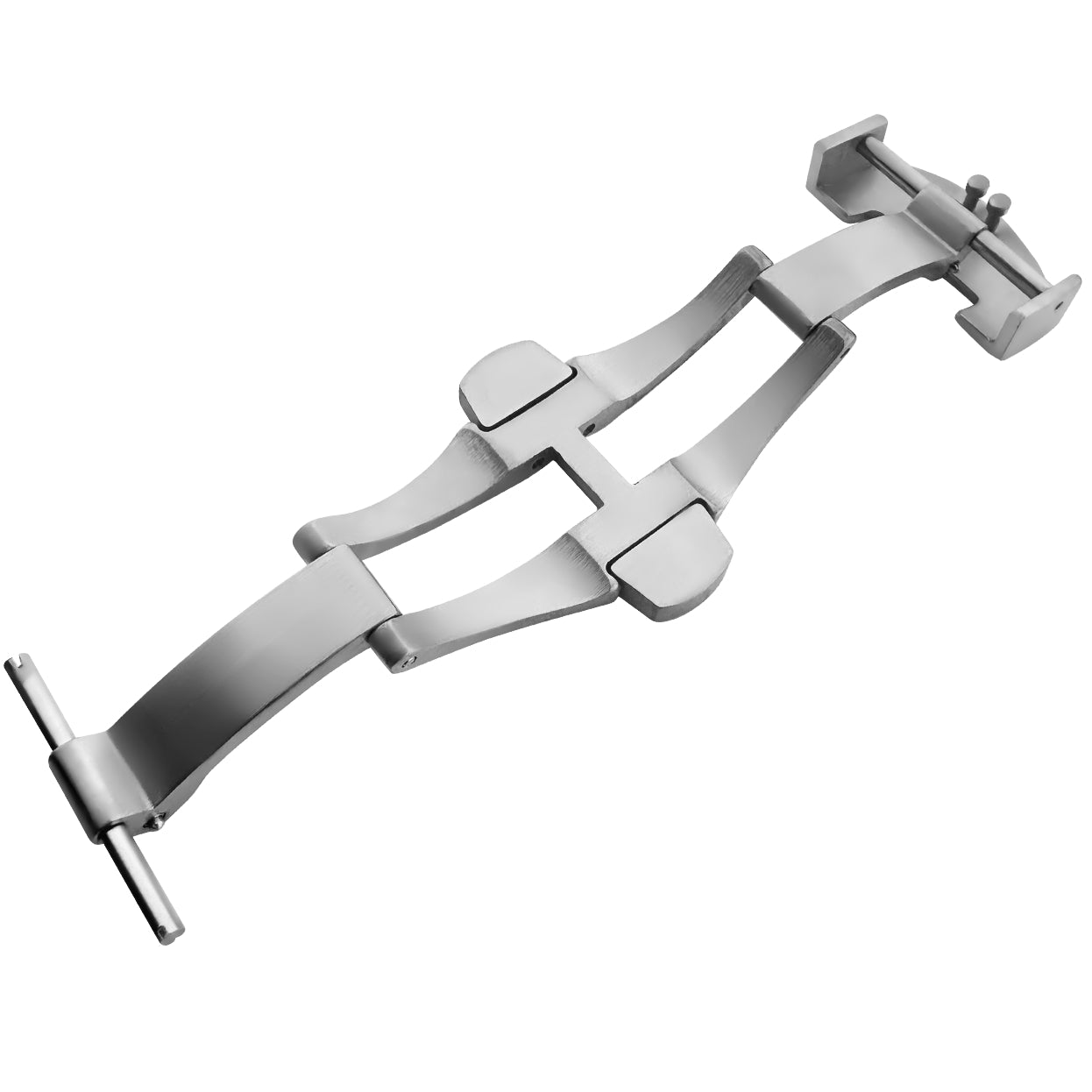 Clasp Buckle Band Replacement For Panerai Marina 44mm Leather Strap Deployment Strap Stainless Steel 22mm