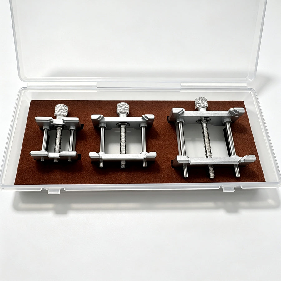 Adjustable Watch Movement Holder Base Set 3pcs for Rolex Omega Mechanical Watch Repair – Precision Movement Fixture Tool