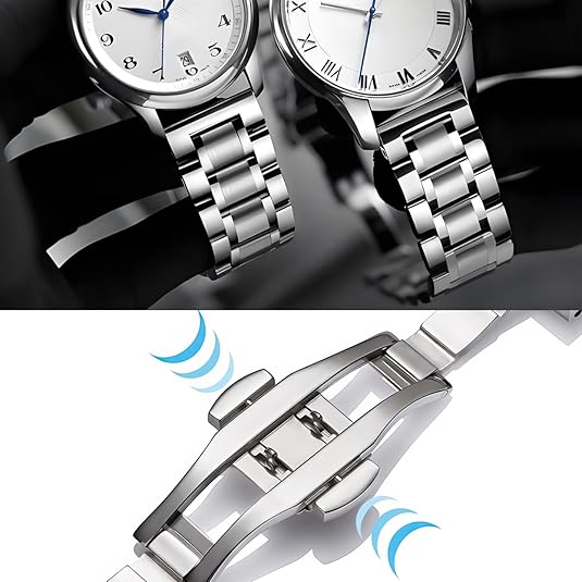 Watch Band Solid Link Bracelet Replacement For Omega Speedmaster Watch Band Stainless Steel