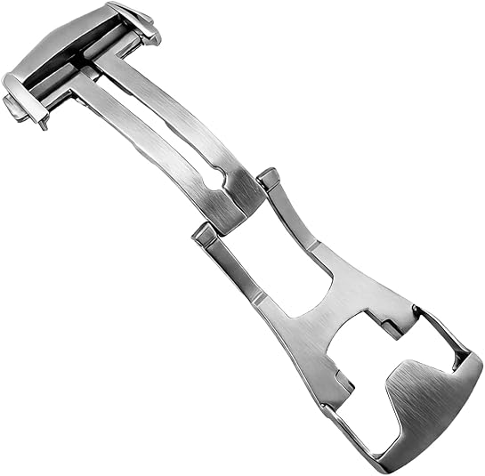 Clasp Buckle Replacement For Omega Seamaster Planet Ocean Speedmaster Moon Matte Stainless Steel