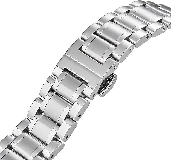 Watch Band Solid Link Bracelet Replacement For Omega Speedmaster Watch Band Stainless Steel