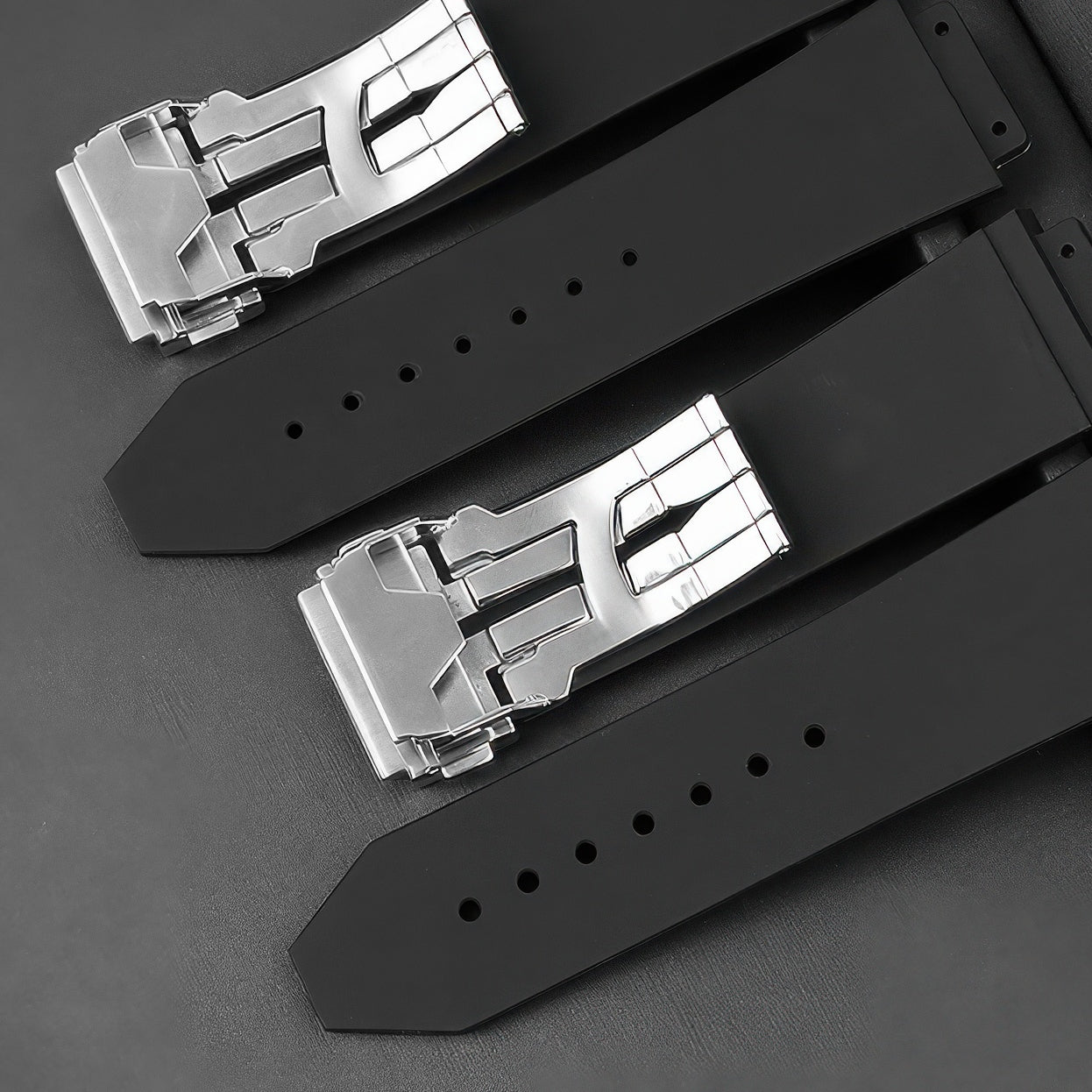 Clasp Buckle Band Replacement For Big Bang Watch Deployment Strap Silver Stainless Steel 18-24mm