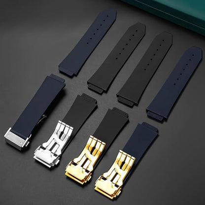 Rubber Watch Band Strap Replacement For Hublot Fusion Watch 19 * 13 * 18mm