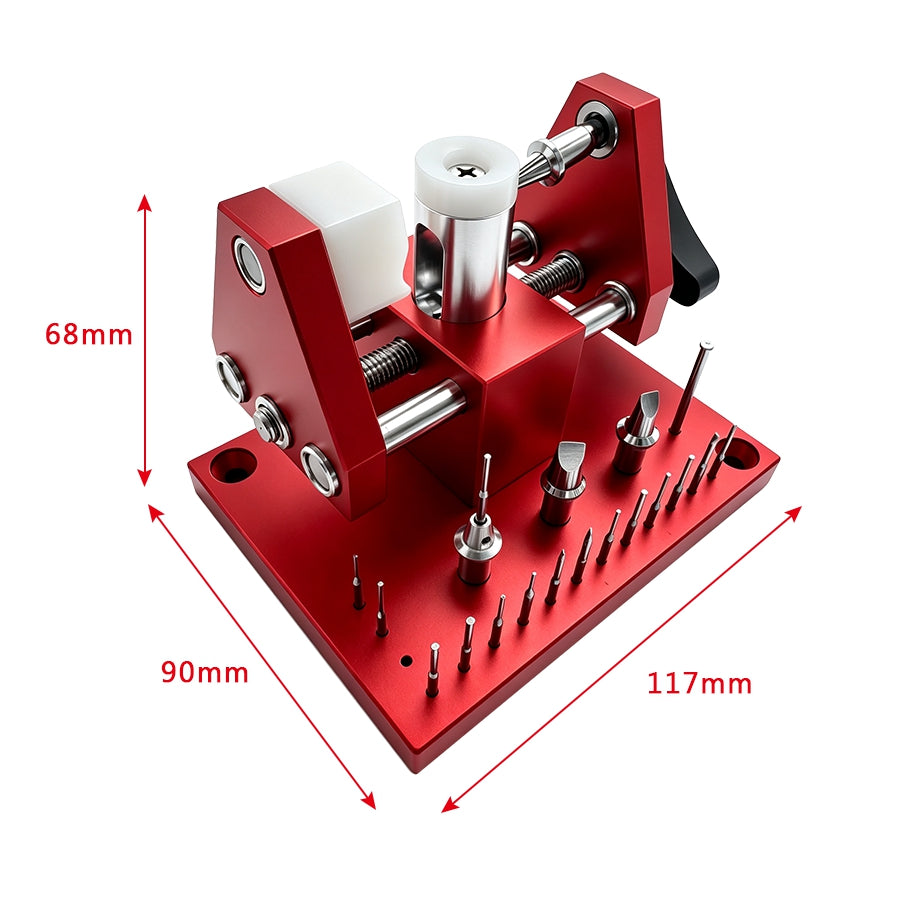 2-in-1 Watch Back Opener Tool & Repair Fixture – Professional Case Remover for Rolex Omega Compatible Watches