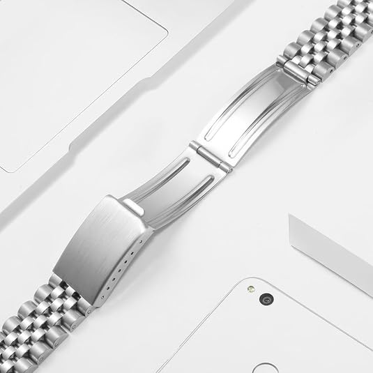 Jubilee Watch Band Replacement For Rolex Datejust 1601 1603 16030 16610 Fat Spring Bar Stainless Steel