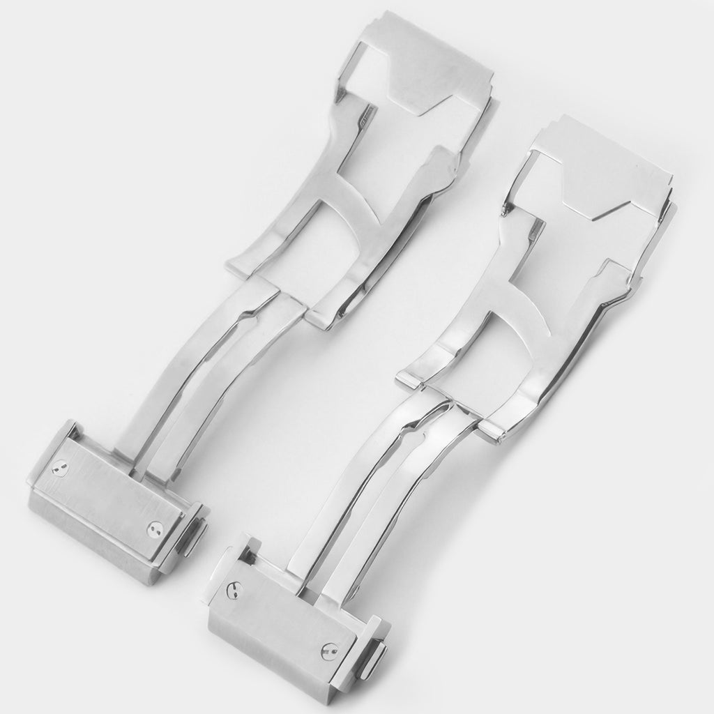 Clasp Buckle Band Replacement For Big Bang Watch Deployment Strap Silver Stainless Steel 18-24mm