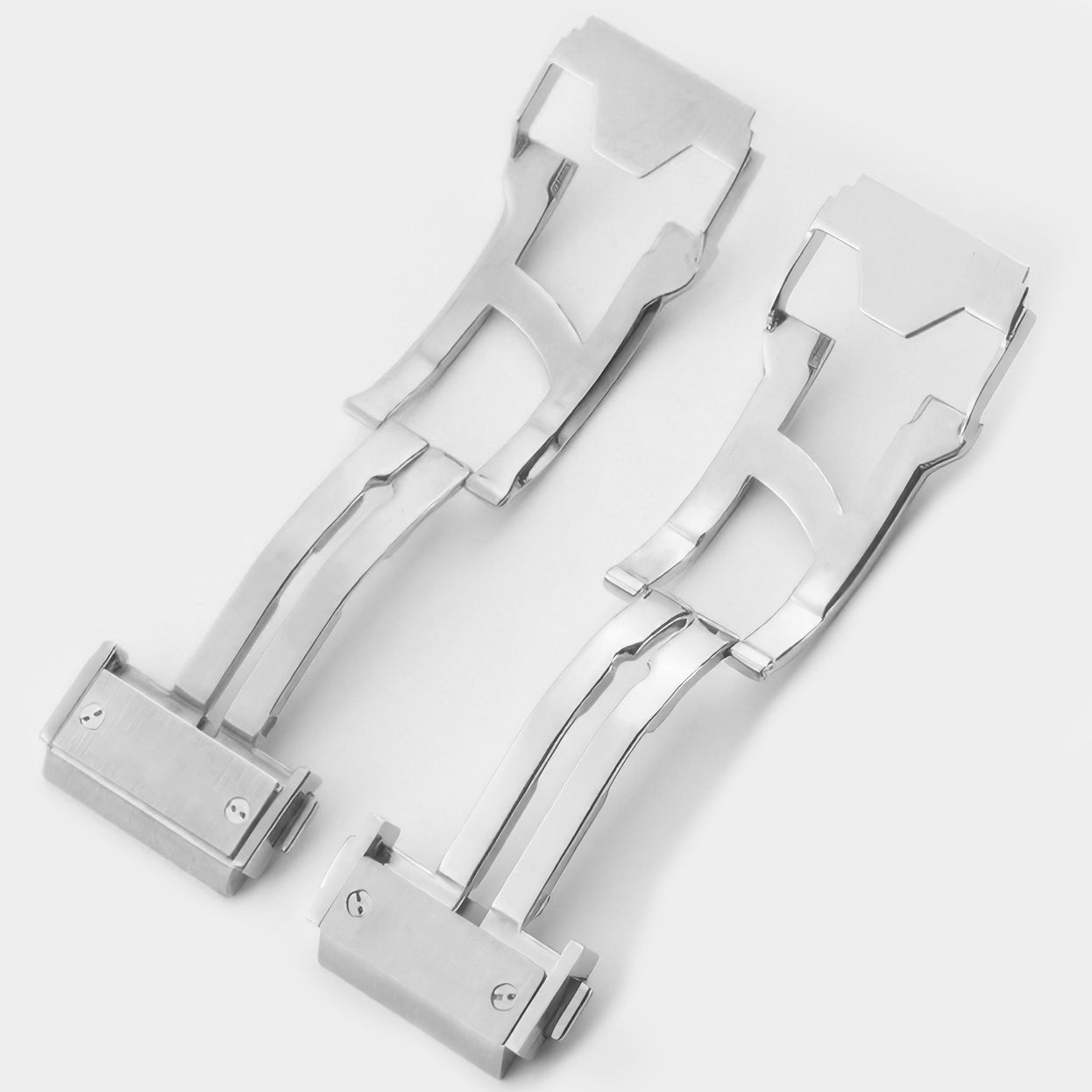 Clasp Buckle Band Replacement For Big Bang Watch Deployment Strap Silver Stainless Steel 18-24mm