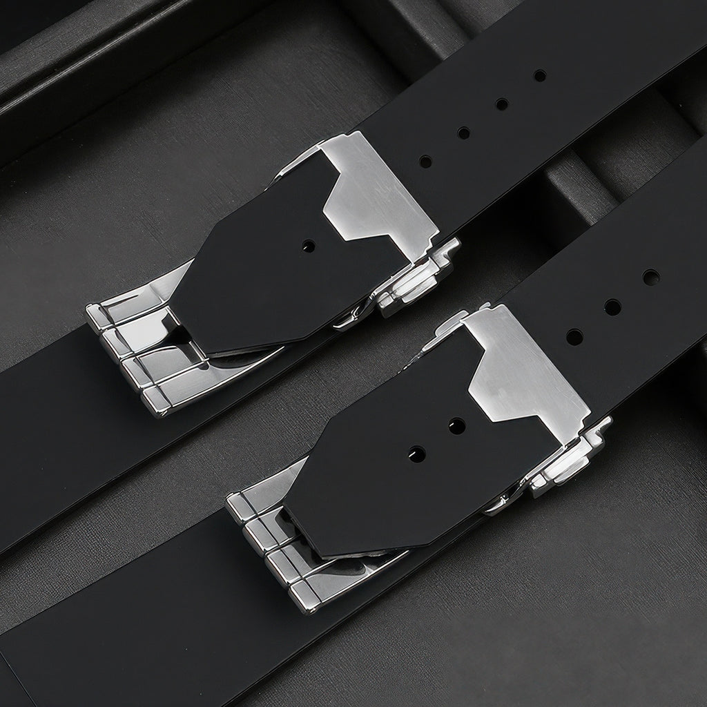 Clasp Buckle Band Replacement For Big Bang Watch Deployment Strap Silver Stainless Steel 18-24mm