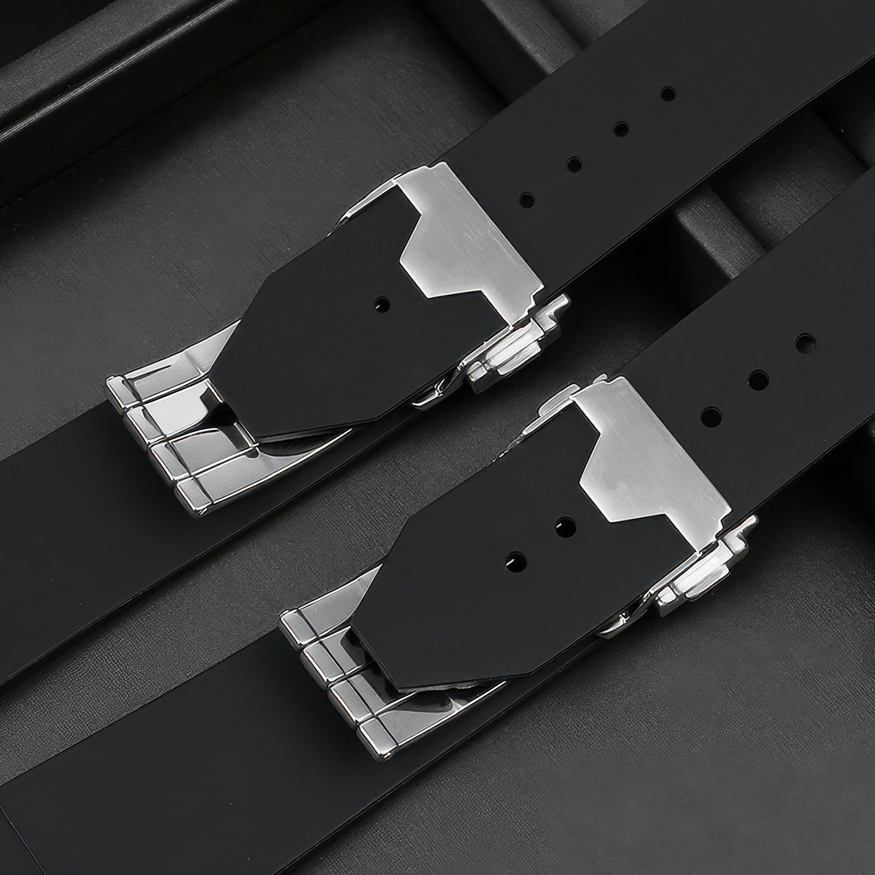 Clasp Buckle Band Replacement For Big Bang Watch Deployment Strap Silver Stainless Steel 18-24mm