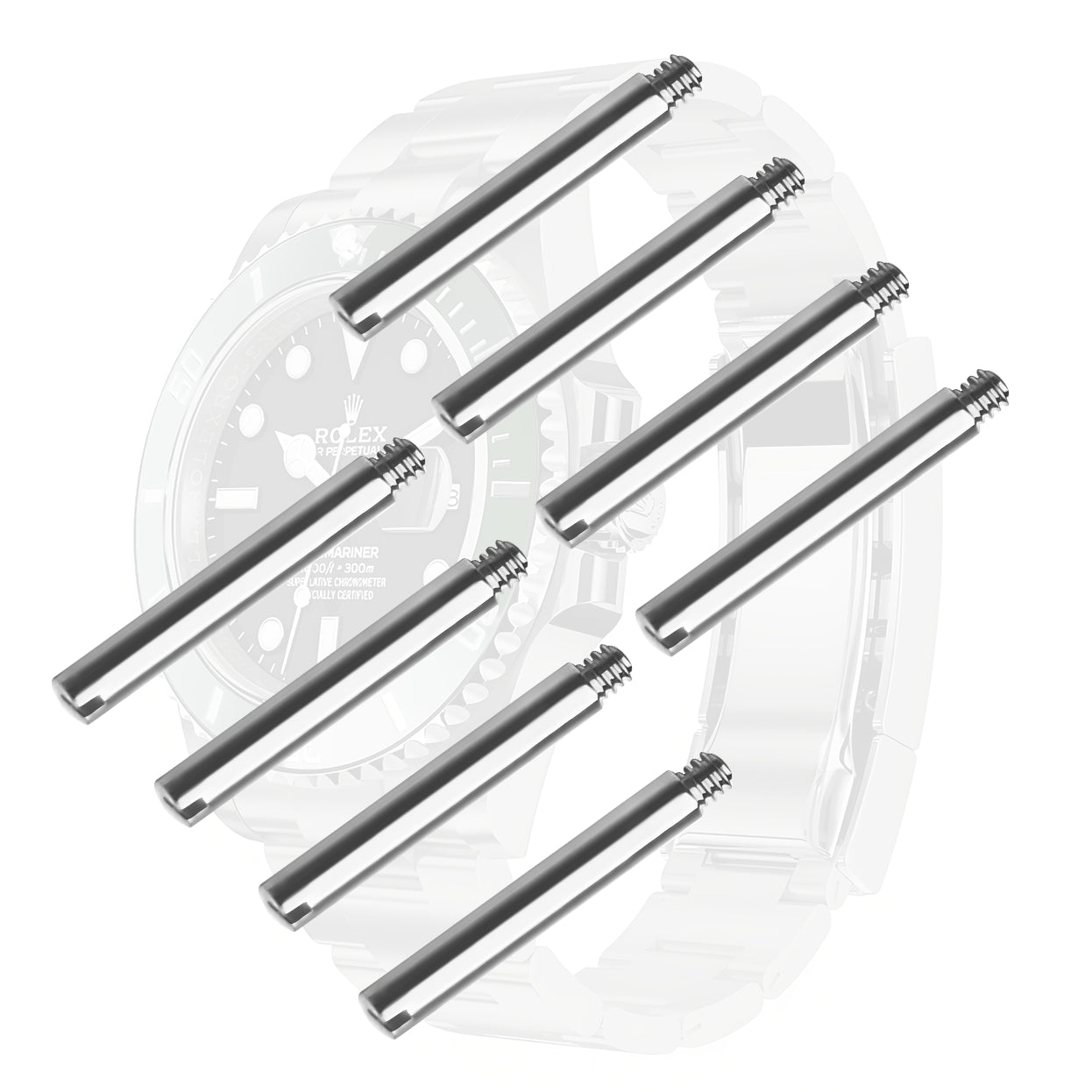 8PCS Screw in link pins for Rolex straps bands bracelets links adjust remove repair -Choose Size
