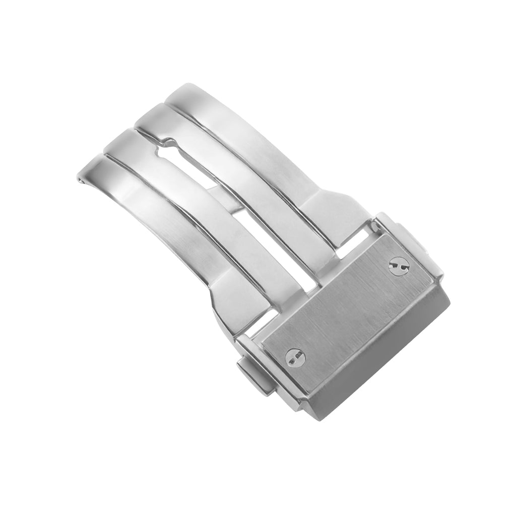 Clasp Buckle Band Replacement For Big Bang Watch Deployment Strap Silver Stainless Steel 18-24mm