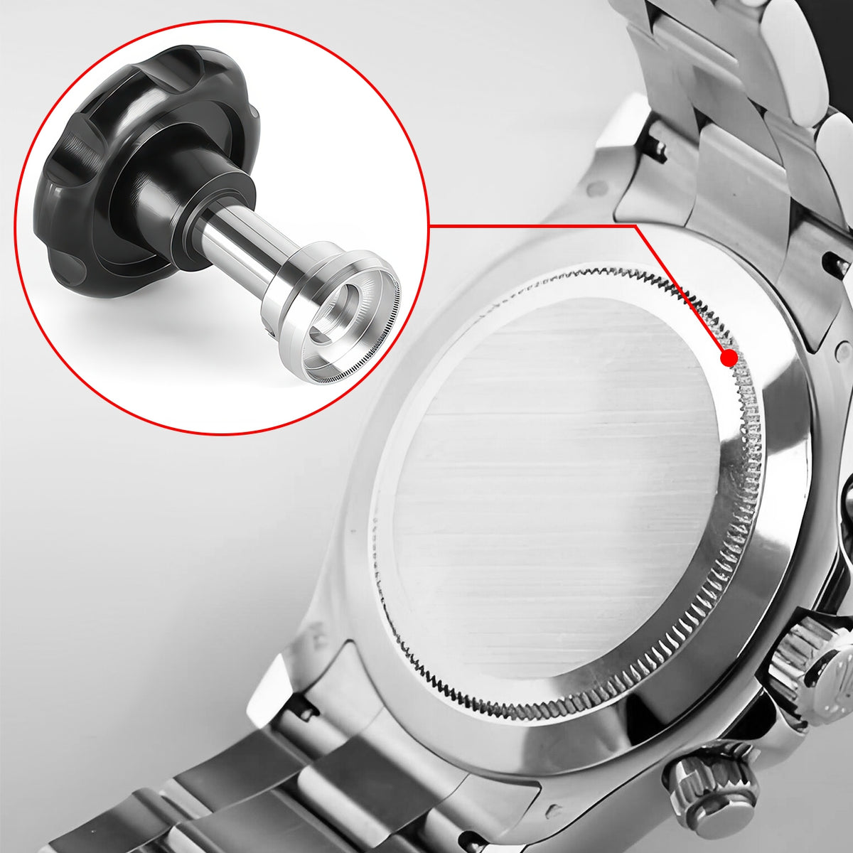 Watch Case Back Opener for Rolex Datejust Deepsea 116660, 7-Piece Set